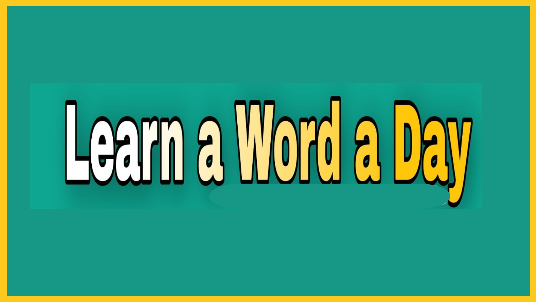 Learn A Word A Day Programme 2023 - Action Plan schedule